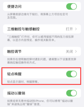 攀枝花苹果授权维修站分享iPhone轻点无法唤醒怎么办