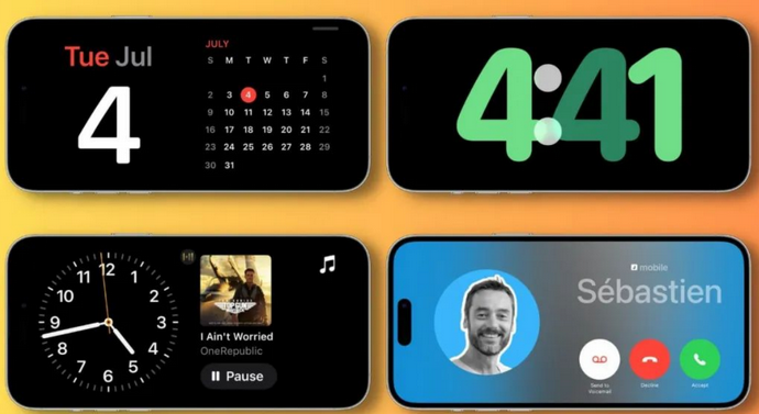 攀枝花苹果手机维修分享iOS17横屏充电待机显示有什么好处 