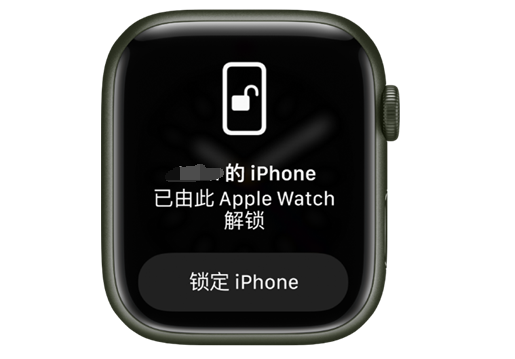 攀枝花苹果手机维修分享用 AppleWatch 解锁配备面容 ID 的 iPhone方法 